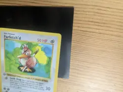 Farfetch’d 27/102 GRAY STAMP 1ST EDITION SHADOWLESS BASE SET POKEMON CARD MP - Image 5