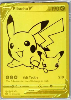 Pikachu V - SWSH145 SWSH: Sword & Shield Promo Cards - Pokemon Card - Sealed - Image 1
