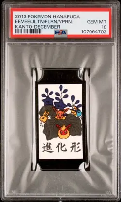 Eevee Jolteon Flareon Vaporeon Pokemon Hanafuda Pokemon Card PSA 10 - Image 1