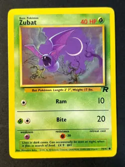 Zubat 70/82 Team Rocket - Pokemon Card WOTC - Near Mint - Image 1