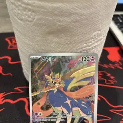 2025 Pokemon Phantasmal Flames PFL EN Zacian Full Art Illustration Rare #100/094 - Image 4