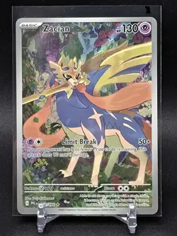2025 Pokemon Phantasmal Flames PFL EN Zacian Full Art Illustration Rare #100/094 - Image 1