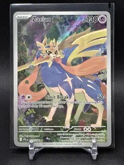 2025 Pokemon Phantasmal Flames PFL EN Zacian Full Art Illustration Rare #100/094 - Image 1