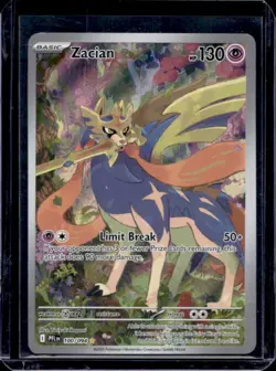 2025 Pokemon Phantasmal Flames PFL EN Zacian Full Art Illustration Rare #100/094 - Image 1