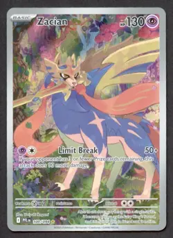 2025 POKEMON PFL EN PHANTASMAL FLAMES #100 ZACIAN ILLUSTRATION RARE SIR - Image 1