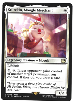 Magic The Gathering Final Fantasy Cards Stiltzkin, Moogle Merchant - FINAL FANTA - Image 1