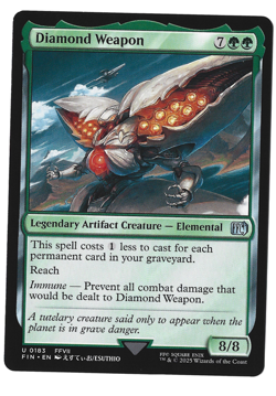 Magic The Gathering Final Fantasy Cards Diamond Weapon - FINAL FANTASY (FIN) - Image 1