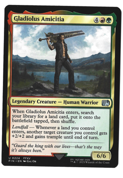 Magic The Gathering Final Fantasy Cards Gladiolus Amicitia - Image 1