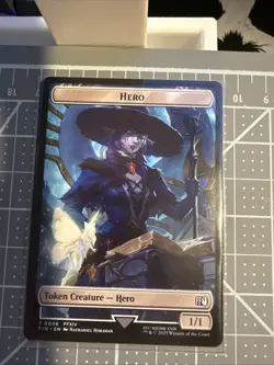 Magic The Gathering Hero (0006) Treasure (0023) Double-Sided Token FF - Image 1