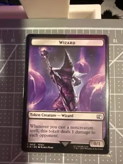 Magic The Gathering Bird (0017) Wizard (0015) Double-Sided Token Final Fantasy - Image 2