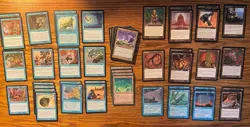 MTG: Blue 80 Card Vintage - Customize And Play - Magic The Gathering - Pre ‘03 - Image 1