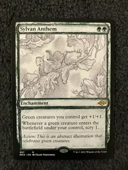 Magic The Gathering MTG - Sylvan Anthem (Showcase) - Modern Horizons 2 - Image 1