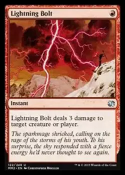 Lightning Bolt - Foil - Modern Masters 2015 #122/249 MTG Magic The Gathering - Image 1