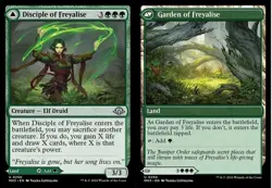 MTG Disciple of Freyalise // Garden of Freyalise - Foil, Light Play, English Mod - Image 1