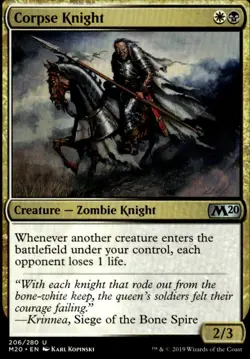 Core Set 2020 #206 Corpse Knight (2/3 Misprint) - Image 1