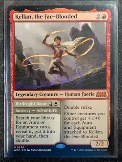 Kellan, the Fae-Blooded / Birthright Boon - Wilds of Eldraine (MTG) - Image 1