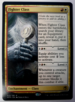 Fighter Class - MTG Adventures in the Forgotten Realms - Rare - 222 LP - Image 1