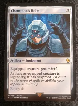 MTG Final Fantasy - Champion's Helm - Rare - Image 1