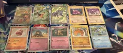 10 Card Pokemon Card Lot Full Arts Fossil Team Rocket Cosmo Holos Shiny MP-NM - Image 1