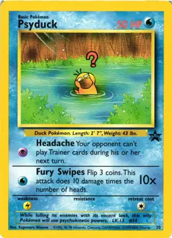 Pokemon TCG Psyduck 20 WOTC Black Star Promo Wizards of The Coast VLP - Image 1