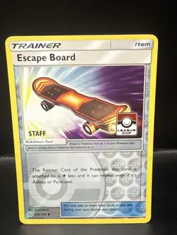 Pokemon Escape Board 122/156 Promo League STAFF Stamped - Image 1