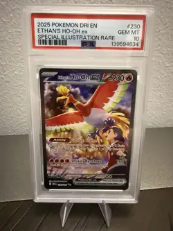 Pokemon TCG Ethan's Ho-Oh EX Sir 230/182 Destined Rivals PSA 10 - Image 1
