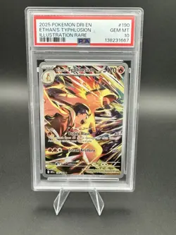 PSA 10 GEM MINT Ethan’s Typhlosion 190/182 IR 2025 Pokemon Destined Rivals- EN - Image 1