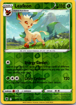 Leafeon Reverse Holo Rare - 013/189 - Astral Radiance Pokemon 2022 Near Mint - Image 1
