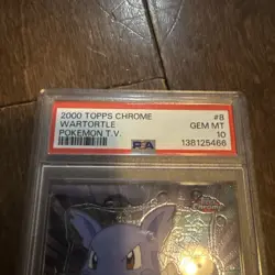 2000 TOPPS CHROME POKEMON T.V. #8 WARTORTLE PSA 10 - Image 3