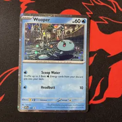 Pokemon TCG Wooper Cosmos Holo Black Star Promo - SVP155 NM - Image 1