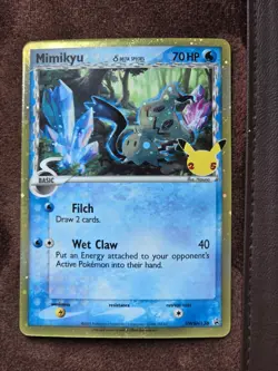 Mimikyu SWSH136 Pokemon Celebrations 25th Anniversary Black Star Promo NM - Image 2