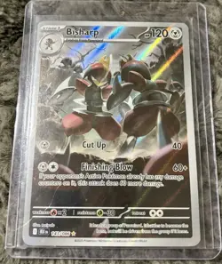 Pokemon TCG Bisharp Card 143/086 Black Bolt Illustration Rare English - Image 1
