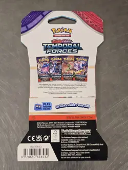 🔥 Pokemon Scarlet & Violet Temporal Forces Sleeved Booster Pack (Random Art) - Image 2