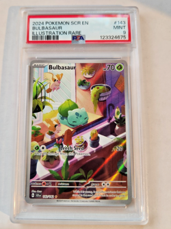 Pokemon Card PSA Graded Bulbasaur - SV07: Stellar Crown Illustration Rare #143 - Image 1