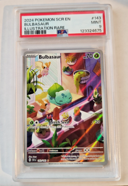 Pokemon Card PSA Graded Bulbasaur - SV07: Stellar Crown Illustration Rare #143 - Image 5