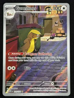 Gumshoos Illustration Rare 153/132 Pokemon TCG Mega Evolution English IR NM - Image 1