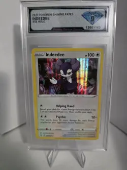 Pokemon TCG DSG 9 MINT Indeedee 056/072 Shining Fates Holo - Image 1