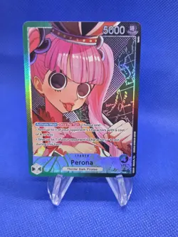 One Piece Wings of the Captain Perona OP06-021 Alternate Alt Art Leader NM - Image 1