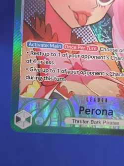 One Piece Wings of the Captain Perona OP06-021 Alternate Alt Art Leader NM - Image 5