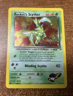 Pokemon TCG - Rocket’s Scyther - Gym Heroes 13/132 - Holo - LP - Image 1