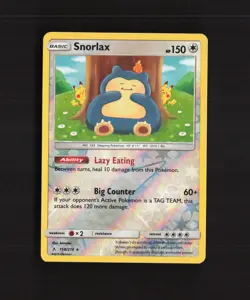 Snorlax 158/214 Unbroken Bonds Reverse Holo Rare Pokemon Card NM - Image 1
