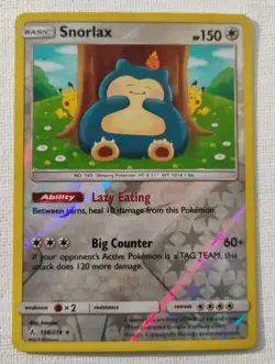 Snorlax 158/214 Unbroken Bonds Reverse Holo Pokemon Card - Image 1
