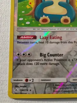 Snorlax 158/214 Unbroken Bonds Reverse Holo Pokemon Card - Image 4