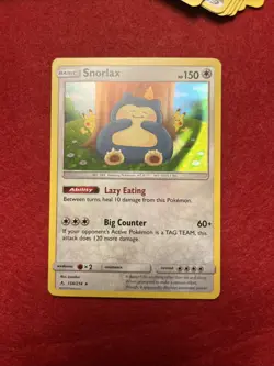 Pokemon TCG Snorlax Holo Rare Unbroken Bonds 2019 Card 158/214 - Image 1