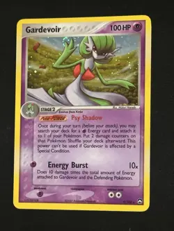 Gardevoir 2007 EX Power Keepers 9/108 Holo Pokemon Card - Hand swirl - Image 2