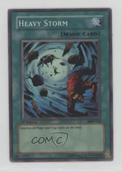 Heavy Storm (SR) 1st Ed. YuGiOh Metal Raiders #MRD-142 2002 - Image 1