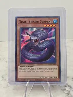 Yu-Gi-Oh! TCG Reptile / Effect Night Sword Serpent Regular BODE-EN081 - Image 1