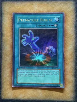 Yugioh Premature Burial PSV-037 Ultra Rare 1st Ed HP - Image 1