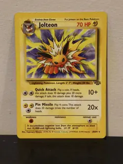 Pokemon TCG Jolteon Jungle 20/64 Regular Rare Non-Holo Card MP - Image 1