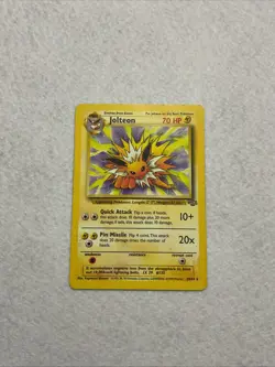 Pokemon TCG Jolteon Jungle 20/64 Regular Rare Non-Holo Card MP Condition - Image 1